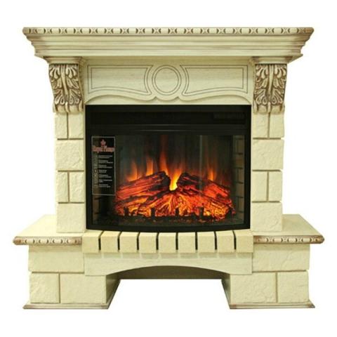 Fireplace Royal Flame Pierre Luxe corner Dioramic 25 LED FX 