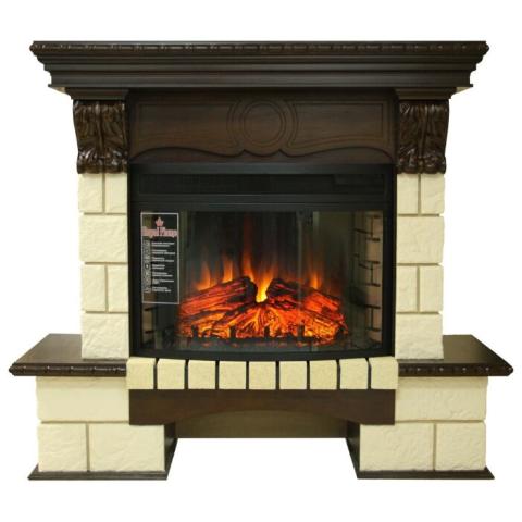 Fireplace Royal Flame Pierre Luxe Panoramic 25 темный 