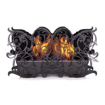 Fireplace Silver Smith Emotion Black 