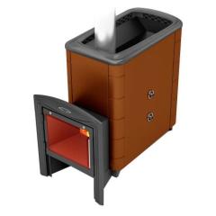 Stove TMF Тунгуска XXL Inox Витра ТО терракота